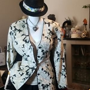 Vintage Jessica McClintock Cotton Floral Jacket seq